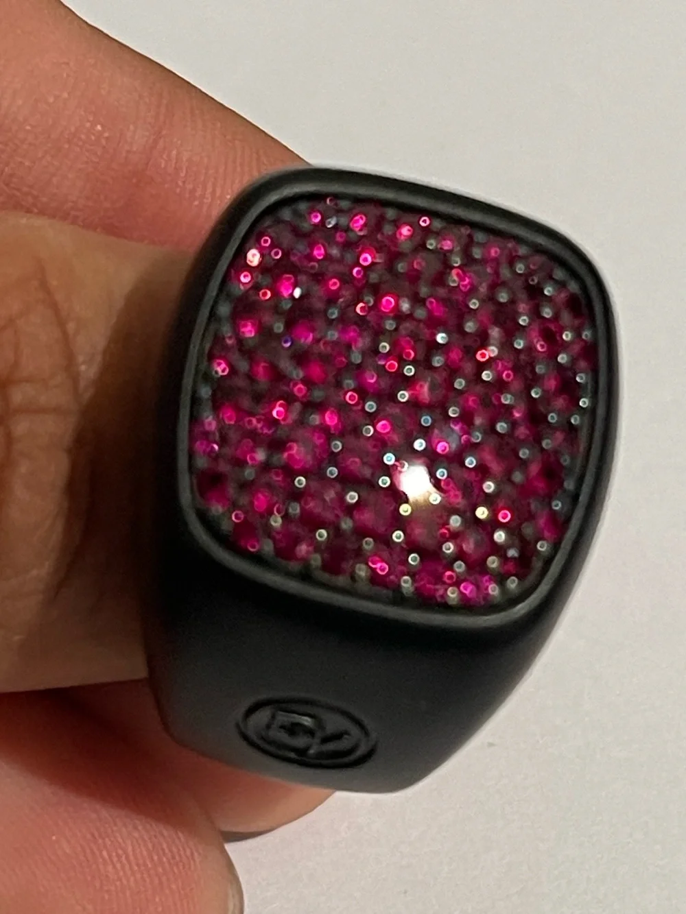 David Yurman Rubies Black Titanium Ring size 9.5